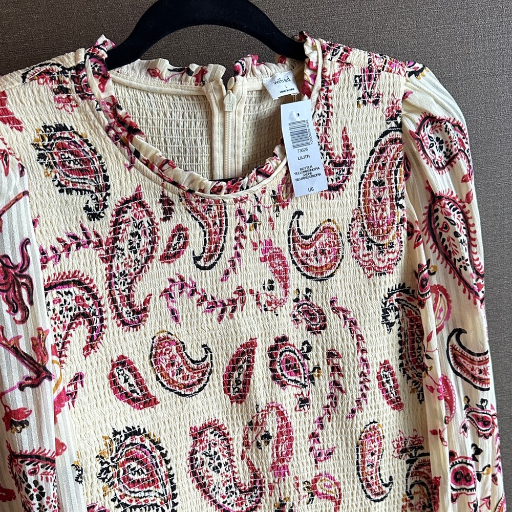 Paisley Aritzia Wilfred Lilith Blouse - Picture 3 of 3